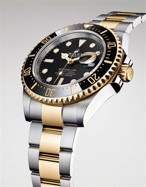 sea dweller rolex two tone|rolex sea dweller price.